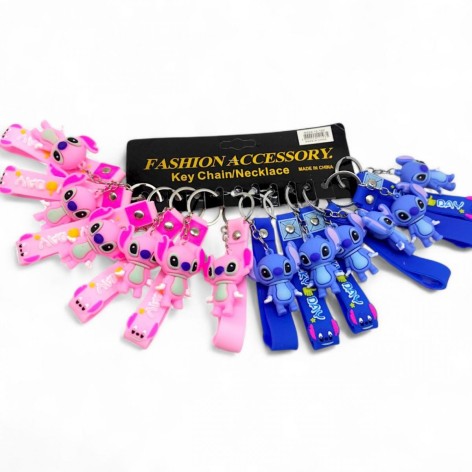 Брелоки гумові "Стіч", 12 штук у комплекті