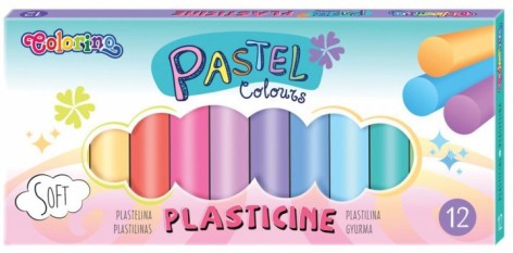 Пластилин 12 цветов Pastel Colorino