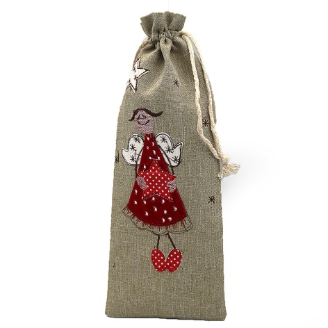 Чехол новогодний для вина 