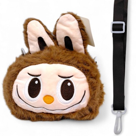 Мягкая игрушка-сумочка "LABUBU/ЛАБУБУ" (РОЗОВЫЙ)