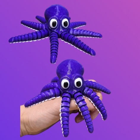 3D іграшка Восьминіг 15см рухливий
