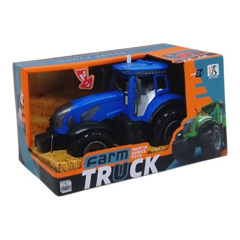 Трактор інерційний, світло і звук (синій)