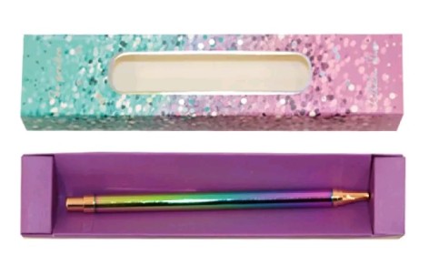 Ручка кулькова кнопкова, корпус металізований, з градієнтом WB162