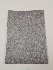 Цветная ЭВА пена с глиттером (Фоамиран) А4, GL-EVA-1-ADH-021, 21х29,7 см, 1,6 мм 5 листов, серый