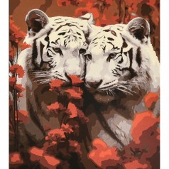 Набір для розпису по номерах Велич і ніжність Strateg розміром 40х50 см (VA-4679)