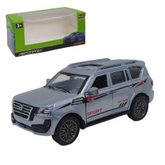 Машинка металева Автопром Nissan позашляховик (сірий)