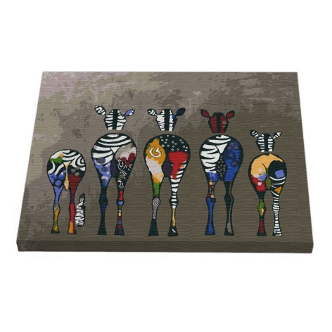 Картина по номерам Riviera Blanca Зебры 40x50 см (RB-0424)