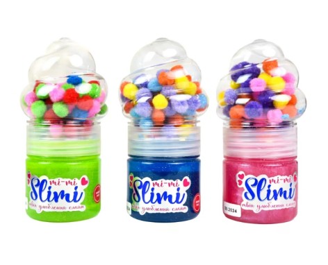 Набор для творчества Mi-mi Slimi - 0,140 кг, в ассорт., Strateg /2/18/9шт в корр.