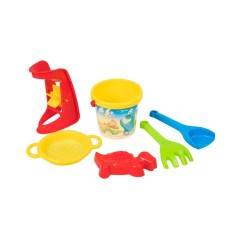 Пісочний набір з млином, 6 елементів жовтий