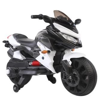 Электромобиль детский T-7233 EVA WHITE мотоцикл 12V4.5AH мотор 2*18W с MP3 115*59*73