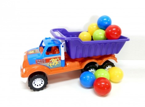 Машинка іграшкова Самоскид Орел Б із 15 кульками КВ