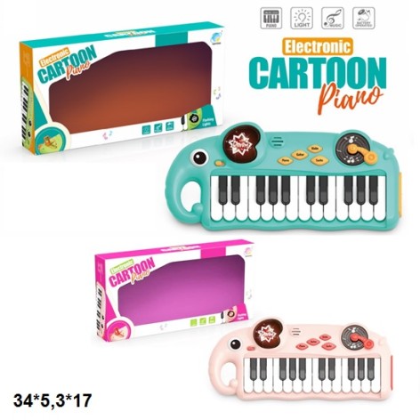 Орган 885AB слоненя батар.муз.світ.2кол.кор.34*5,5*17 