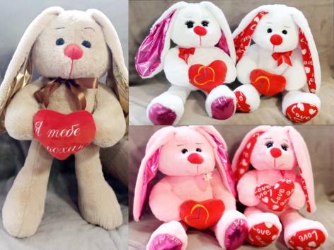 М'яка іграшка зайчик Анюта