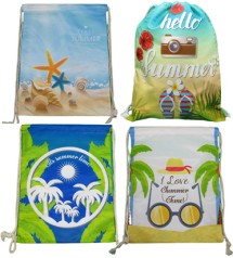 Мішок для взуття двосторонній принт "Літній" 34*43см, 4в. (10*12)