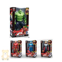 Фігурки для гри AV, 19см, світло, руки та ноги рухливі, 4 види, на бат(табл), в кор-ці, 13-20,5-5,5см 