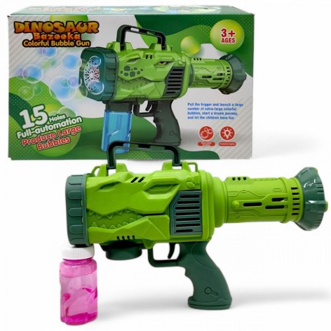 Пістолет з мильними бульбашками “Динозавр”, підсвічування