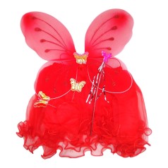 Набір феї (крила, спідниця, обруч, паличка) червоний