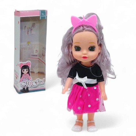 Лялька "Girl", (24 см), рожевий вигляд 2