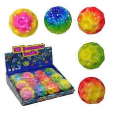Антигравитационный мяч Gravity (Moon) Ball, 6,5 см, радужный, свет