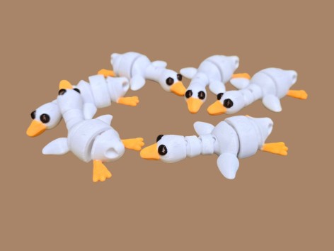 3D іграшка Гусь 9см рухливий