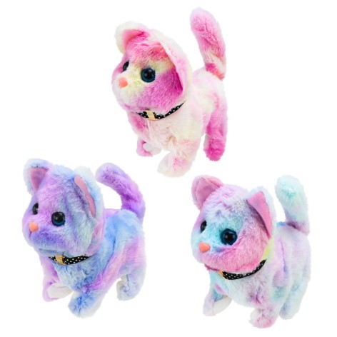 М'яка інтерактивна кошеня 3 мікс 15*8*12см 