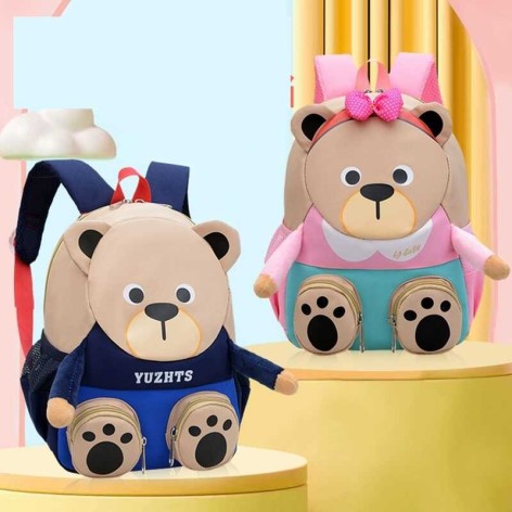 Рюкзак текстильний, висота 31 см, поролонова спинка, сітчасте покриття, 1 відділення, 4 зовнішні кишені, регульовані лямки, ручка-тримач, у п/е  