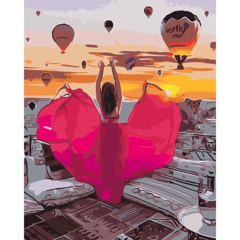 Картина по номерах 0069 ОРТ Яскрава Каппадокія 40*50