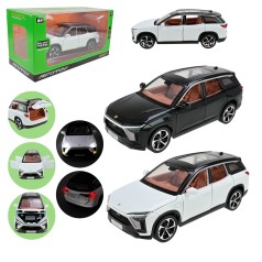 Машина мет. АВТОПРОМ 1:24,3 кольори, батар,світ.,звук,двері відкр.,кор.29*16,3*14,3см 