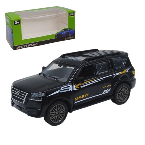 Машинка металева Автопром Nissan позашляховик (чорний)
