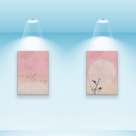 Набір постерів Riviera Blanca "Вечірні силуети" 28x40 см горизонтальні (PS-022)