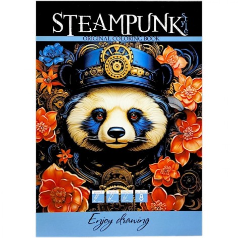 Раскраска "Животные в стиле Стимпанк"
