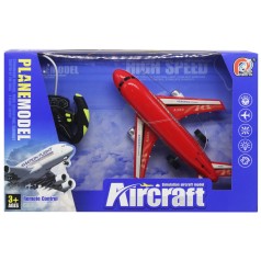 Самолет на радиоуправлении красный