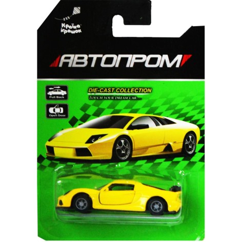 Машина металева Lotus жовта