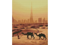 Набор для творчества алмазная картина Эмиратская пустыня Strateg размером 30х40 см (KB068)