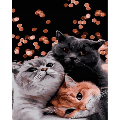 Набір для розпису по номерах Тріо британців Strateg розміром 40х50 см (GS1289)