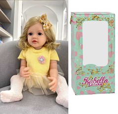Лялька "TK Group", висота: 50 см, гумова, імітація скляних очей, пустушка, пляшечка, памперс, шкарпетки, прикраса, в кор.  /12/