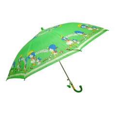 Зонтик-трость детская длина - 57 см, диаметр - 76 см зеленый