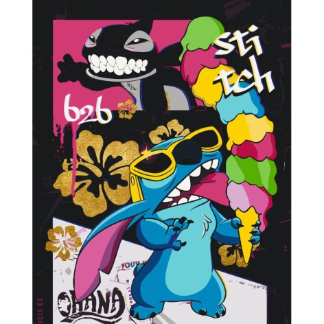 Картина за номерами з фарбами металік 