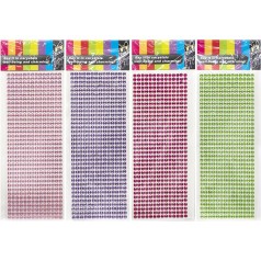 Наклейки камені XY-B, мікс, розмір блістера 32*11см, 10шт в уп. 