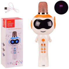 Детский микрофон-караоке, в комплекте USB-кабель (9х7х22.5см)