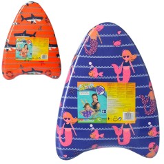 Доска для плавания BW 42-32-3,5см, 2вида (русалка/акула), 18-30кг, 3-6лет 