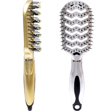 Масажна щітка для волосся продувна 8745P22B 23см