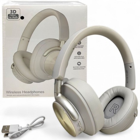 Накладні бездротові навушники MIC "вид 1" Bluetooth, 20 годин роботи, багатоточкове під’єднання, вбудований мікрофон, регулювання гучності та треків (MIC)