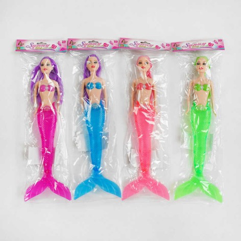 Лялька 4 види, світло, висота 34 см, у п/е 