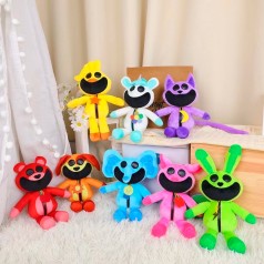 Животное мягкая игрушка, 30см, улыбающееся животное, 8 видов, /8/32/4шт в п/е