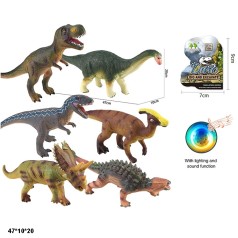 Динозавр CQS709-9A гум.6в.муз.світ.47*10*20 