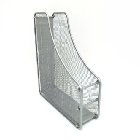 Лоток для паперу метал.вертик.1 секція, срібло