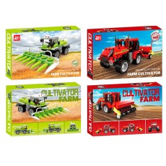 Конструктор трактор, сельхозтехника, 2 вида(485дет, 520дет), в кор-це, 38-26-8см 