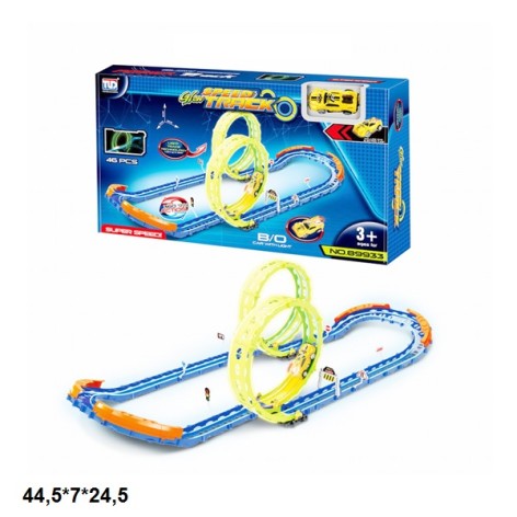 Трек 89933 з машинкою.люмінесц.батар.світ.кор.44,5*7*24,5 /24/