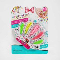 Набор бисера Pretty beads, 5 видов бусин, нити, на листе 